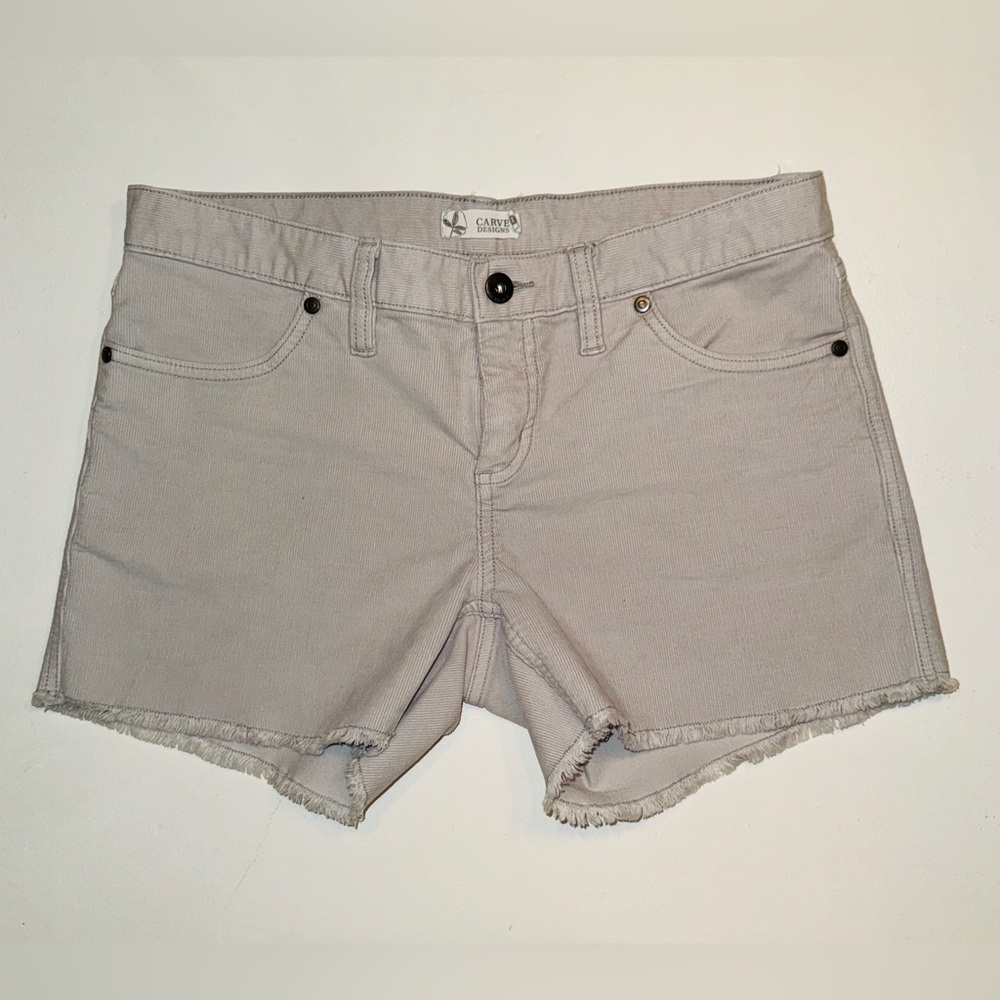 Carve Designs Oahu Shorts 4” Inseam Size 2 Light Grey